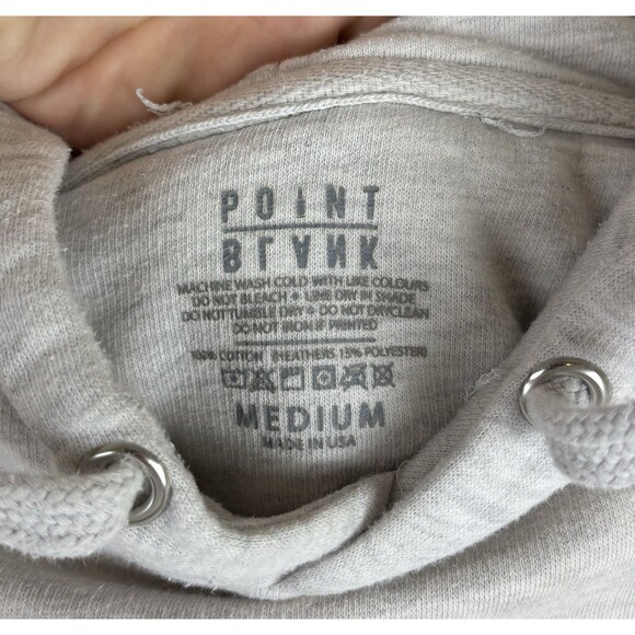 Men’s Point Blank / Money / Gun Graphic Hoodie / Sweatshirt/Grey / Size Medium - Picture 4 of 6